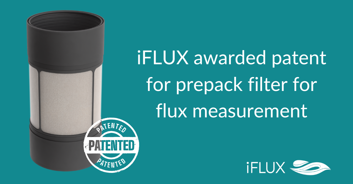 iFLUX awarded patent for prepack filter for flux measurement